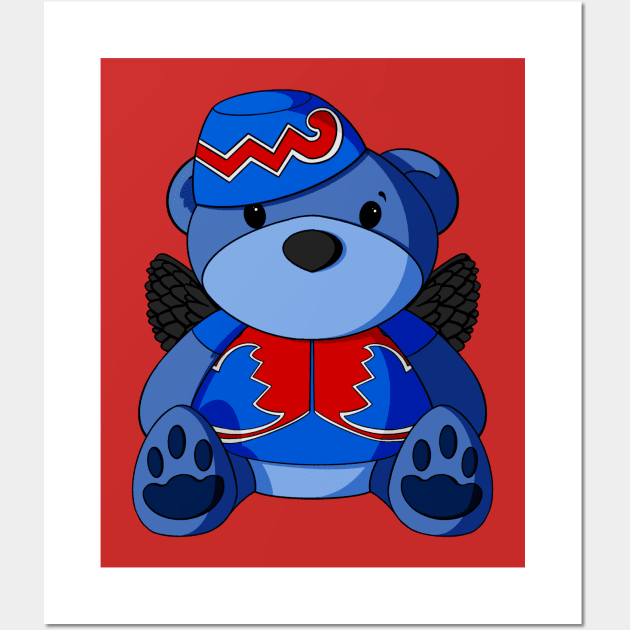 Oz Flying Monkey Teddy Bear Wall Art by Alisha Ober Designs